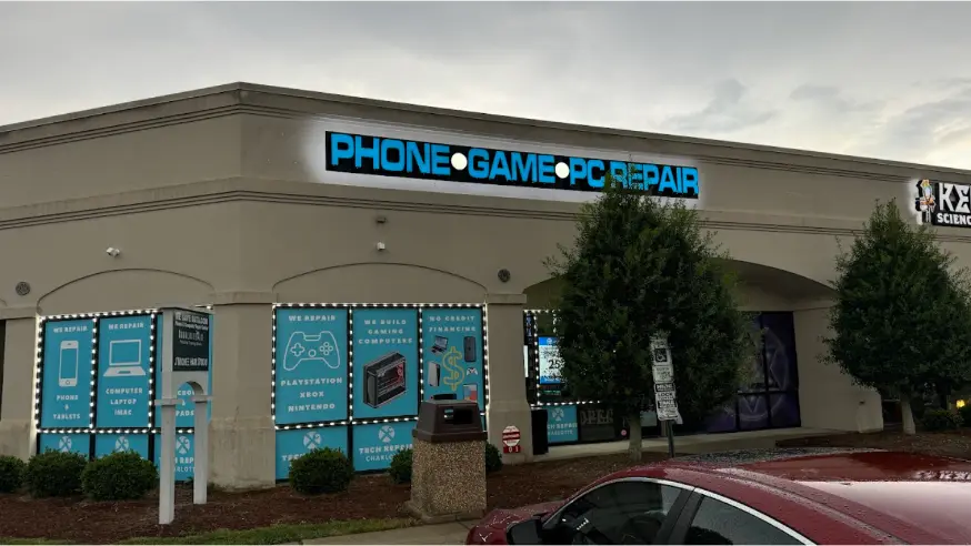 Charlotte Tech Repair storefront on W.T. Harris Blvd